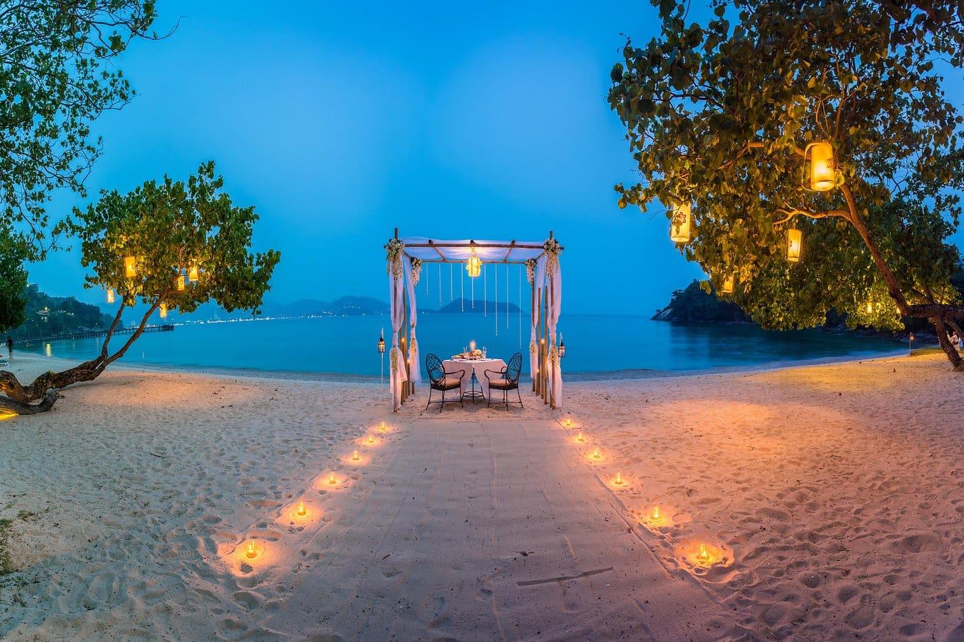 Thailand beach honeymoon package with Krabi & Phuket romantic view
